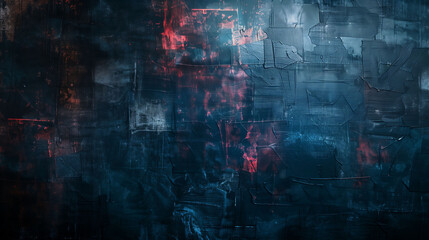 Ancient dull dark wall texture, vintage background. - obrazy, fototapety, plakaty