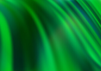 Light Green vector pattern with liquid shapes.