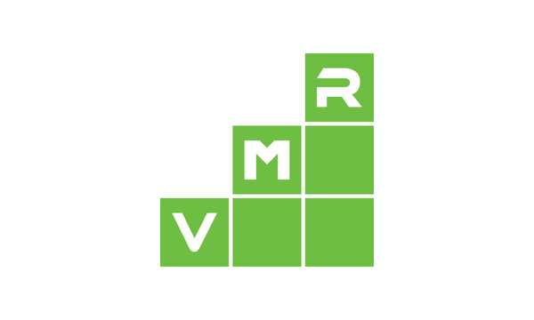 VMR initial letter financial logo design vector template. economics, growth, meter, range, profit, loan, graph, finance, benefits, economic, increase, arrow up, grade, grew up, topper, company, scale