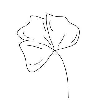 simple black flower on white background clip art preview