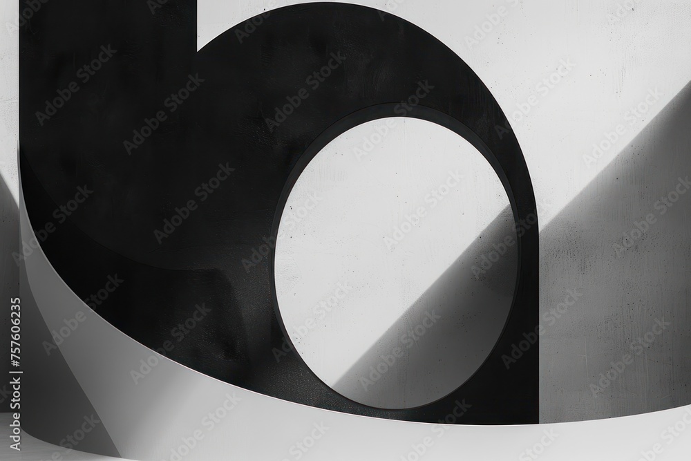 Poster minimalist abstract compositions with a monochrome palette focusing on shape and form for sophistica