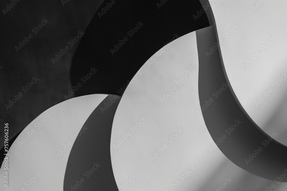 Poster minimalist abstract compositions with a monochrome palette focusing on shape and form for sophistica