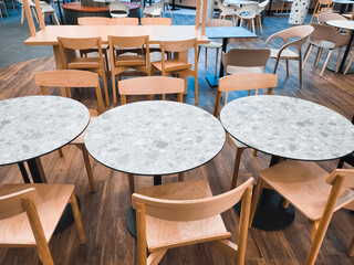 tables and chairs