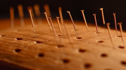 acupuncture for pain - obrazy, fototapety, plakaty