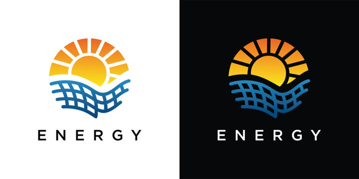 Solar Energy Logo Design Template. solar energy logo icon
