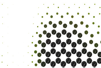 Light green, yellow vector pattern with spheres.