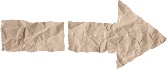 Beige Piece of Paper Ripped Edge Right Arrow