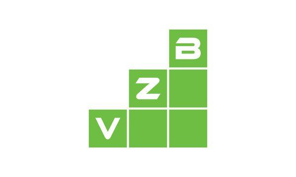 VZB initial letter financial logo design vector template. economics, growth, meter, range, profit, loan, graph, finance, benefits, economic, increase, arrow up, grade, grew up, topper, company, scale