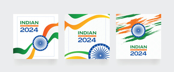 India election 2024. Vote for India, election concept, Background, banner, card, poster, layout. Background vector illustration.