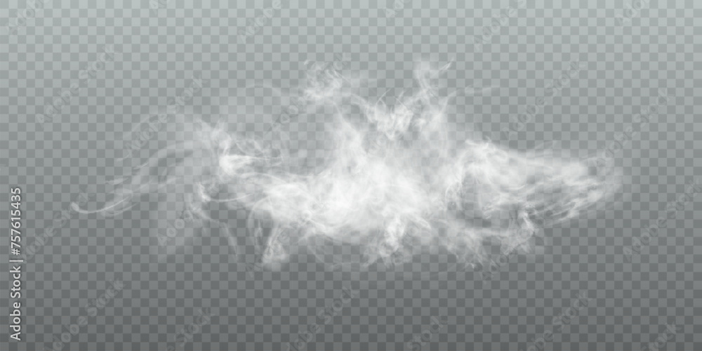 Poster white vector smoke, cloudiness, fog or smog background. fog or smoke isolated on transparent backgro