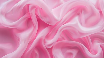 Obraz premium Elegant pastel silky fabric texture with smooth waves for fashion and luxury branding