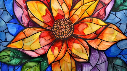 Flower Stained Glass