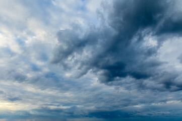 Fototapeta na wymiar dramatic clouds at sunset in cyprus 5