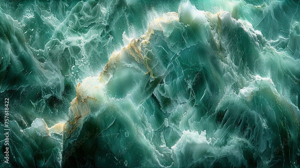 Poster seamless pattern background of a green marble texture backdrop