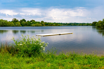 Lake landscape in France