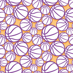Fototapeta na wymiar Basketball Digital Paper Graphics