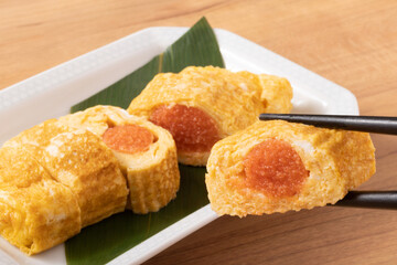 明太子入りだし巻き卵