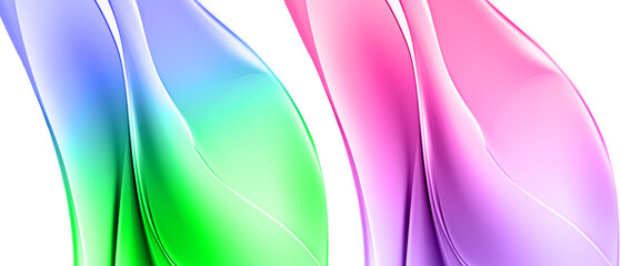 a colorful wavy lines on a transparent background