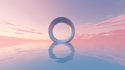 Abstract large arch, advertising concept