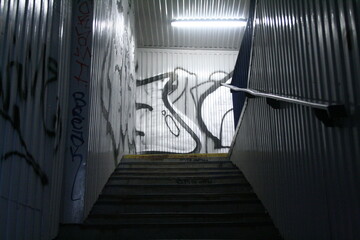 Graffiti on the staircase