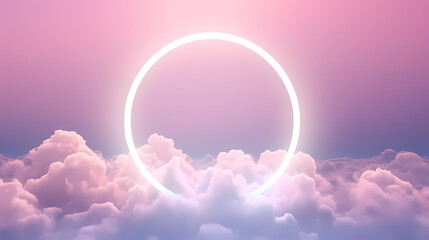 There is a big arch in the center