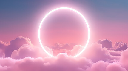 There is a big arch in the center