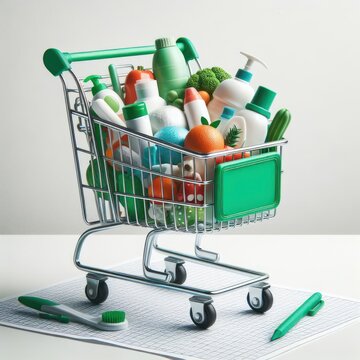 clean living shopping cart