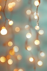 Soft delicate bokeh background in emerald green, pastel yellow, and champagne gold colors