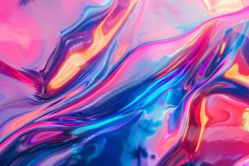 Fototapeta na wymiar Abstract pastel holographic mobile wallpaper
