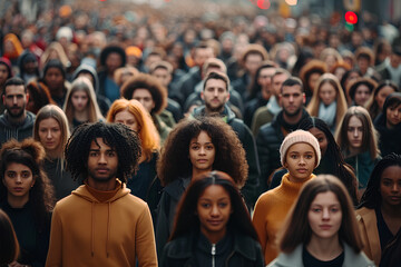 Diverse Crowd - Community of Different People