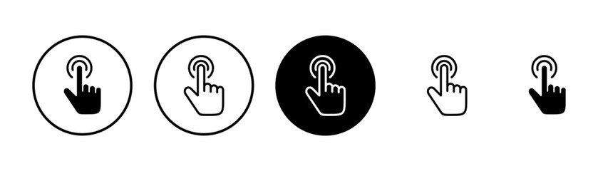 Hand click icon vector isolated on white background. pointer icon vector. hand cursor icon vector