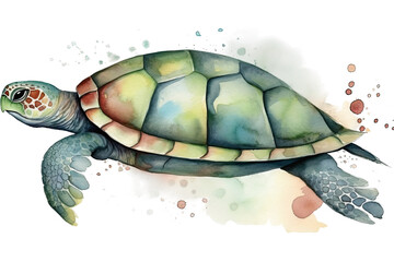 turtle watercolor