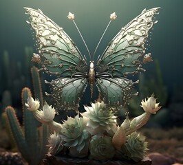 butterfly, jewelry, brooches, jewels, precious stones, gold, pink and turquoise shades, beautiful decorative figurines of insects