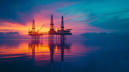Fototapeta premium natural gas production area, liquid gas, energy production and distribution