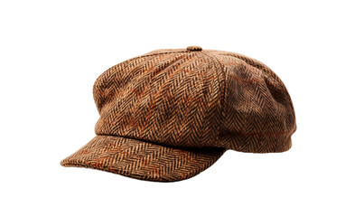 Classic tweed cap for timeless style. - obrazy, fototapety, plakaty
