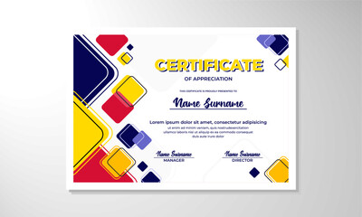 elegant gradient certificate design template

