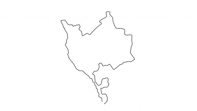 animated sketch map of Mecca in Saudi Arabia