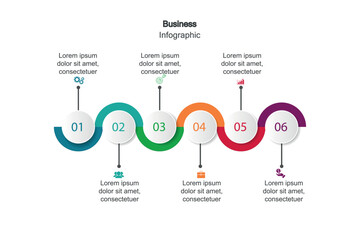 Four Stage Process Cycle Business Infographic