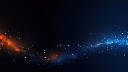 Technology Particle Abstract Background