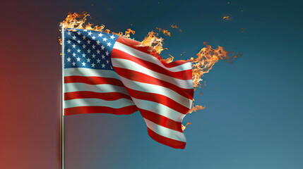 Burning Symbols: Controversy Surrounding American Flag Protests