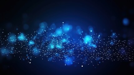 Fototapeta premium Technology Particle Abstract Background