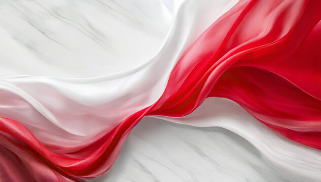 Tło biało - czerwone