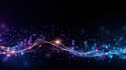 Technology Particle Abstract Background