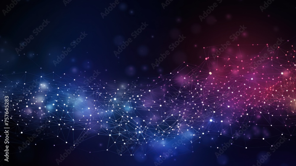 Poster technology particle abstract background