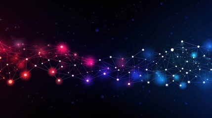 Naklejka premium Technology Particle Abstract Background