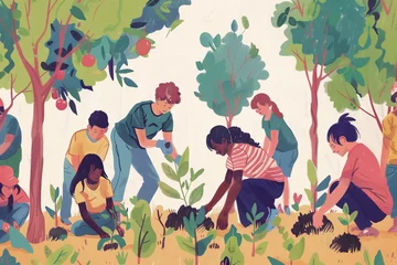 Poster Animated Illustration of Community Planting Activity © Centric 