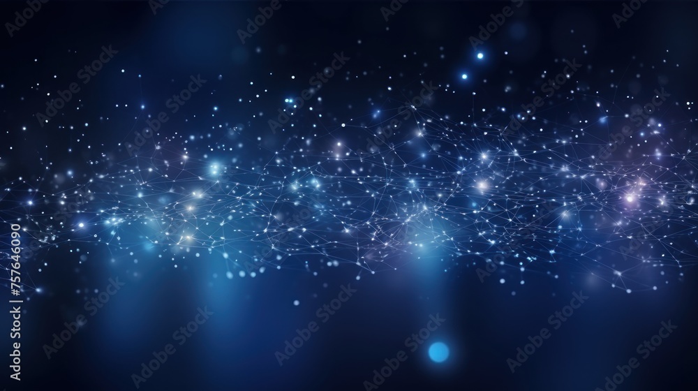 Poster technology particle abstract background