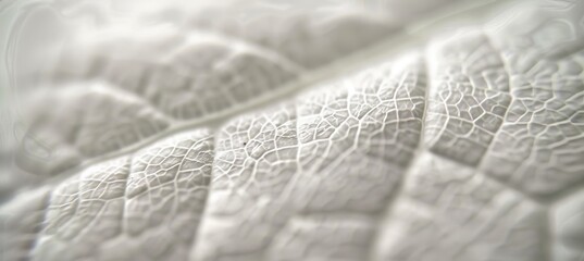 Detailed white leaf skeleton texture background for design projects and wallpapers
