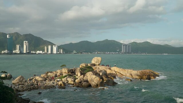 Hon Chong Rock Garden - scenic cluster of coastal boulders, Nha Trang, Vietnam