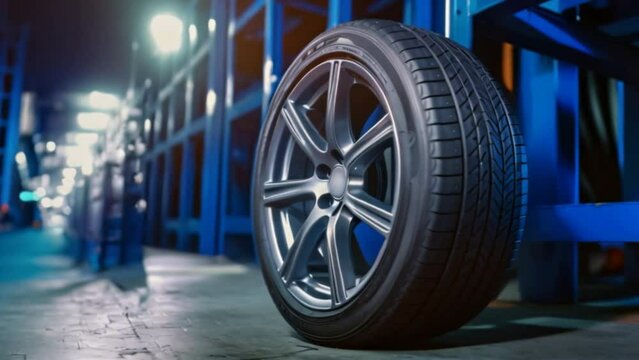 A new tire warehouse room is in stock for service centers and auto repair shops. Tire warehouses for the car industry are available